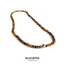 Load image into Gallery viewer, Tiger&#39;s Eye Mens Wrap Bracelet