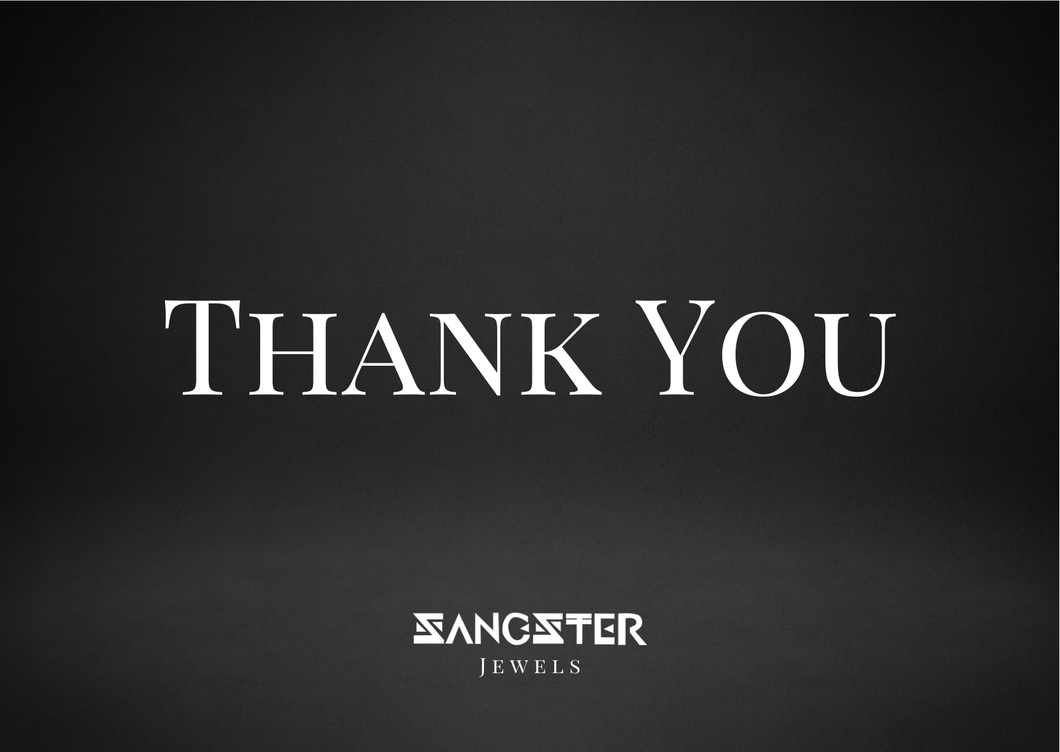 SANGSTER JEWELS E-GIFT CARD 'THANK YOU' - £10 £25 £50 £100