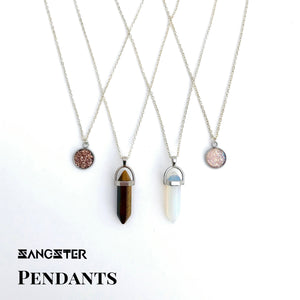 Iridescent Crystal Womens Pendant Necklace