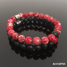 Load image into Gallery viewer, Red Jasper Mens Bracelet Set