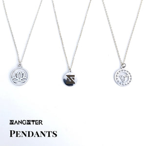 'S' Womens Silver Pendant Necklace